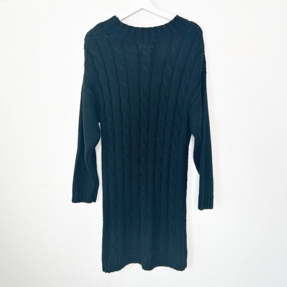 Lost + Wander Black Cable Knit Sweater Dress S - Picture 5 of 8